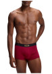 Thumbnail Lot de 2 boxers classiques en coton noir et rouge unis avec une coupe ajustée - Image 2