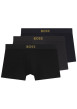 Thumbnail Lot de 3 boxers en coton unis avec une taille élastiquée à coupe moulante