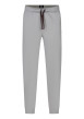 Thumbnail Pantalon de jogging en coton taupe à coupe droite pourvu d'une taille élastiquée