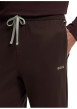 Thumbnail Pantalon de pyjama en coton chocolat uni avec une coupe ajustée - Image 5