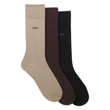 Lot de 3 paires de chaussettes hautes en coton...