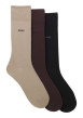 Thumbnail Lot de 3 paires de chaussettes hautes en coton mélangé unies