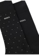 Thumbnail Lot de 2 paires de chaussettes hautes en coton mélangé noires - Image 3