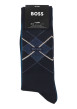 Thumbnail Lots de 3 paires chaussettes hautes en coton mélangé bleues avec logo - Image 3