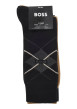 Thumbnail Lots de 3 paires chaussettes hautes en coton mélangé noires et camel avec logo - Image 3