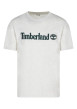 Thumbnail T-shirt en coton écru uni avec une coupe droite et un col rond