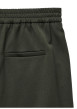 Thumbnail Pantalon chino kaki pourvu d'une coupe slim avec une ceinture élastiquée - Image 2
