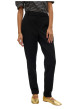 Thumbnail Pantalon chino noir muni d'une coupe slim avec une ceinture élastiquée - Image 3