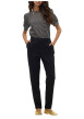 Thumbnail Pantalon chino noir muni d'une coupe slim avec une ceinture élastiquée - Image 5