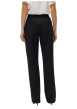 Thumbnail Pantalon chino noir muni d'une taille élastiquée à coupe droite - Image 4