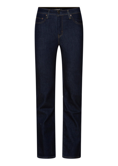 Jean 722 High Rise bleu nuit à coupe slim pourvu de 5 poches
