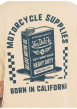 Thumbnail T-shirt en coton écru avec un imprimé moto au dos et un col rond élastiqué - Image 5