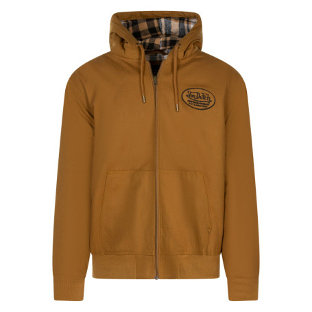 Blouson en coton camel pourvu de 2 poches...