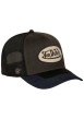 Thumbnail Casquette snapback noire et grise en bi-matière avec logo brodé sur la couronne
