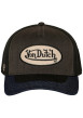 Thumbnail Casquette snapback noire et grise en bi-matière avec logo brodé sur la couronne - Image 4