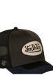 Thumbnail Casquette snapback noire et grise en bi-matière avec logo brodé sur la couronne - Image 5