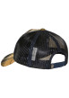 Thumbnail Casquette snapback jaune et bleue à carreaux en coton mélangé avec patch brodé - Image 2