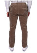 Thumbnail Pantalon en coton taupe à coupe droite pourvu de passants pour la ceinture - Image 2