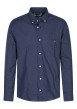 Thumbnail Chemise en coton marine à coupe droite pourvu d'un col à revers