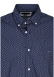 Thumbnail Chemise en coton marine à coupe droite pourvu d'un col à revers - Image 3