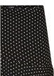 Thumbnail Jupe mi-longue asymétrique noire à pois pourvue d'une fermeture zippée - Image 3