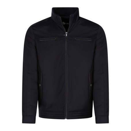 Blouson bleu marine pourvu d'une fermeture...
