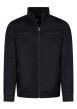 Thumbnail Blouson bleu marine pourvu d'une fermeture zippée à coupe droite