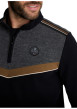 Thumbnail Gilet à col zippé noir pourvu d'une coupe droite avec des manches longues - Image 5