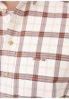Thumbnail Chemise en coton écrue à carreaux pourvue d'une coupe droite - Image 4