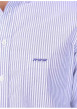 Thumbnail Chemise en coton biologique bleue à coupe droite pourvue d'un col à revers - Image 3