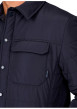 Thumbnail Manteau marine uni matelassé pourvu d'un col à rabats et d'une fermeture zippée - Image 2