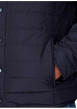 Thumbnail Manteau marine uni matelassé pourvu d'un col à rabats et d'une fermeture zippée - Image 4