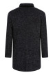 Thumbnail Manteau anthracite uni coupe droite col montant avec une fermeture boutonnée - Image 2