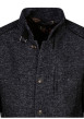 Thumbnail Manteau anthracite uni coupe droite col montant avec une fermeture boutonnée - Image 4