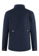 Thumbnail Parka marine unie coupe longue à col montant avec une fermeture zippée - Image 2
