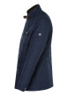 Thumbnail Parka marine unie coupe longue à col montant avec une fermeture zippée - Image 3