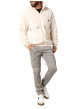 Thumbnail Blouson bi-matière écru pourvu de poches plaquées et du patch de la marque - Image 4