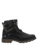 Thumbnail Bottines noires à talon décroché bas avec un zip et des lacets ronds - Image 2