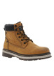 Thumbnail Bottines miel à talon décroché bas avec un zip et des lacets ronds