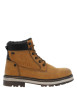 Thumbnail Bottines miel à talon décroché bas avec un zip et des lacets ronds - Image 2