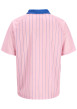 Thumbnail Polo mauve à rayures avec une coupe droite et des manches courtes - Image 2