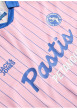 Thumbnail Polo mauve à rayures avec une coupe droite et des manches courtes - Image 3