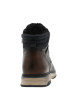 Thumbnail Bottines noires à talon plat avec des lacets ronds et un zip latéral - Image 4