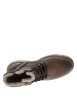 Thumbnail Bottines moka à talon plat avec des lacets ronds et un zip latéral - Image 5
