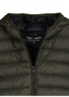 Thumbnail Doudoune à capuche kaki matelassée et zippée à l'avant avec une coupe droite - Image 3