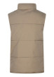 Thumbnail Doudoune beige unie matelassée avec une coupe droite et un col montant - Image 2