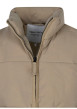 Thumbnail Doudoune beige unie matelassée avec une coupe droite et un col montant - Image 3