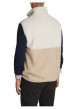 Thumbnail Blouson camel bicolore à coupe droite, col montant et sans manches - Image 5