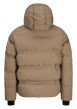 Thumbnail Doudoune taupe matelassée à coupe droite avec un col à capuche - Image 4