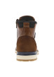 Thumbnail Bottines en cuir tan à talon plat avec des lacets et un zip latéral - Image 4